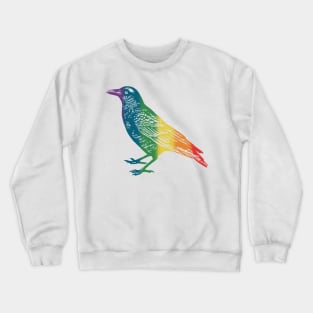 Rainbow Crow Crewneck Sweatshirt